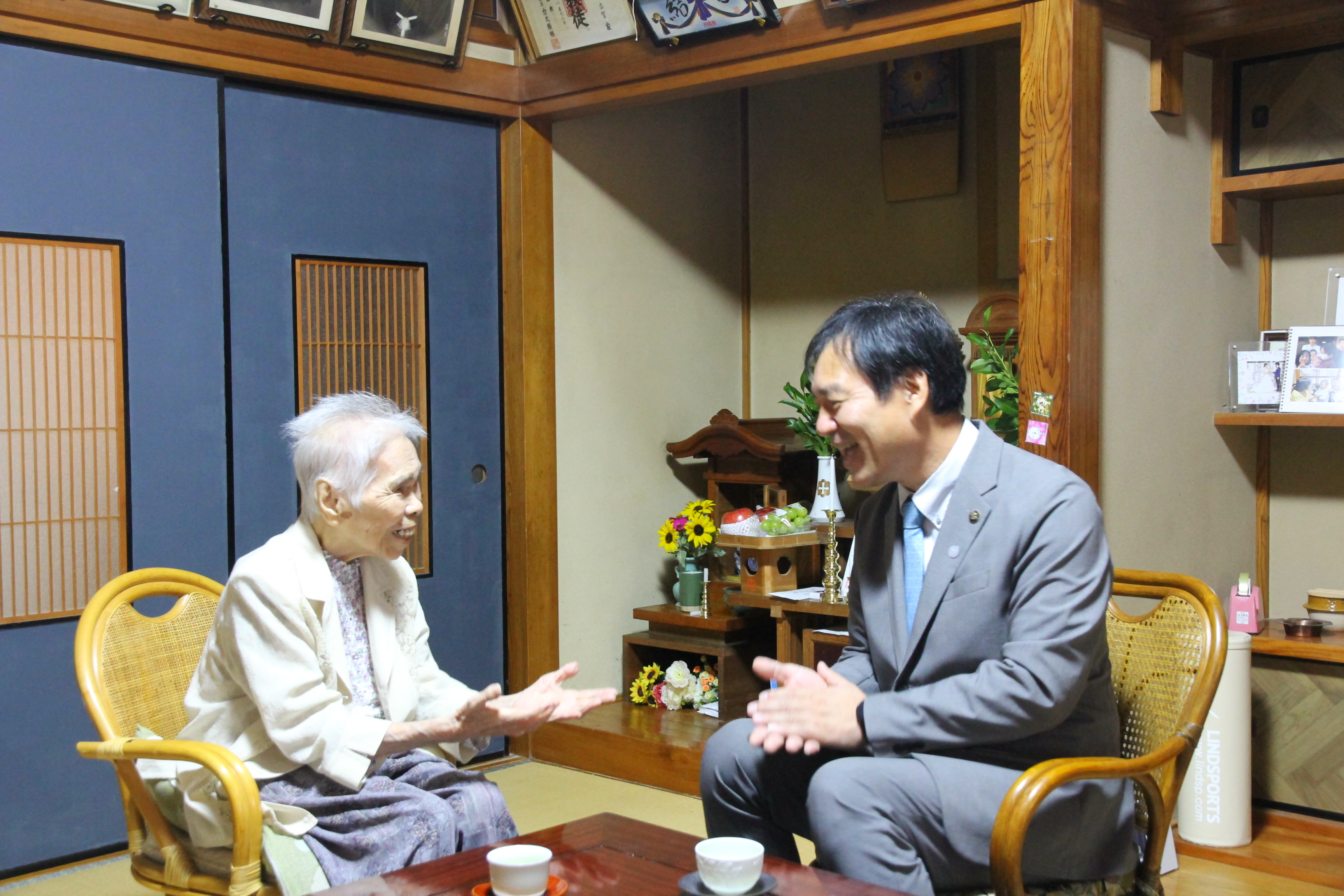 敬老の日 100歳表敬訪問1