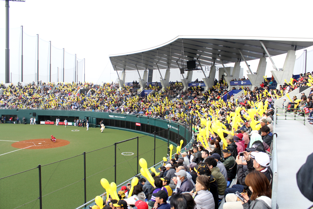 タマホームスタジアム筑後の観客席の写真