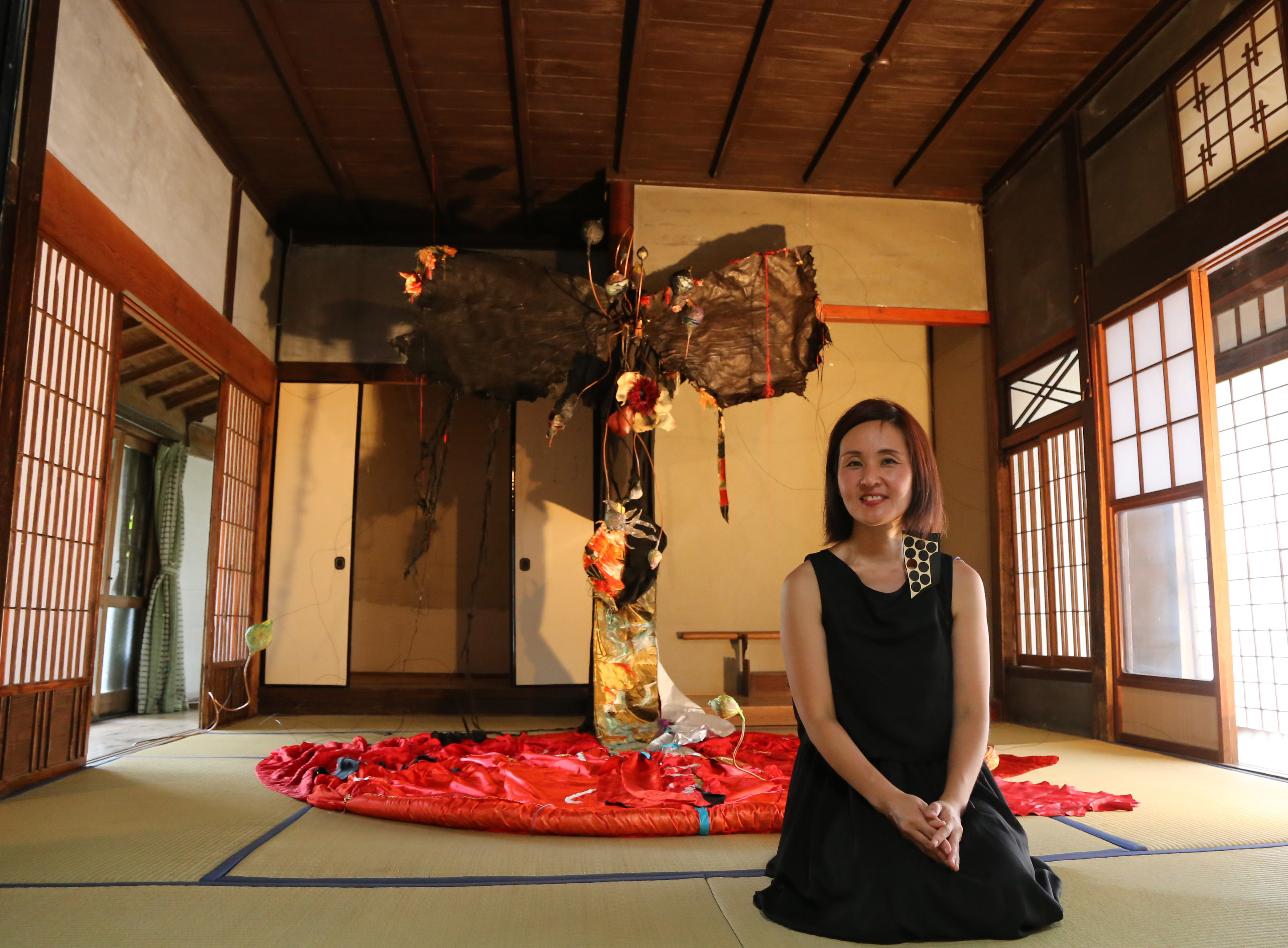 今田淳子さんの個展の様子