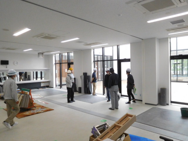 建設中の柳川市民文化会館の内装写真11