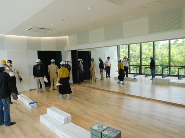 建設中の柳川市民文化会館の内装写真13