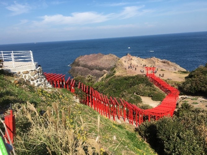 元乃隅神社の鳥居の写真